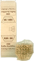 Koffiefilters 250mm bruin 1000 stuks  Koffiefilters 250mm bruin 1000 stuks 